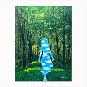 Out Of The Woods Woman Canvas Print
