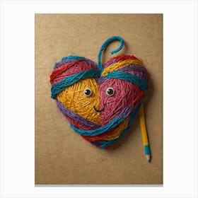 Heart Of Yarn 9 Canvas Print