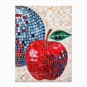 Apple Mosaic Art Canvas Print