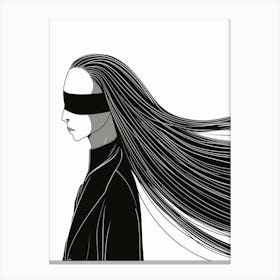 Blindfolded Woman 3 Canvas Print