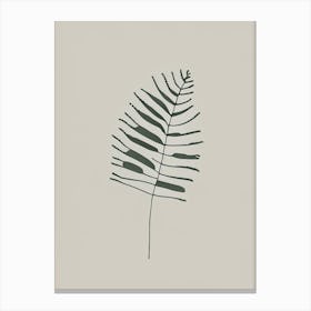 Rock Cap Fern Simplicity Canvas Print