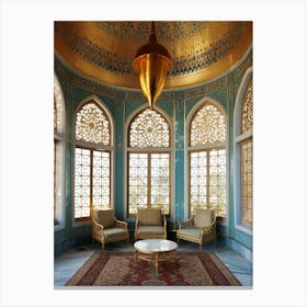 Topkapi Palace Pixel Art 5 Canvas Print