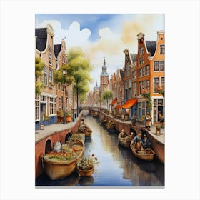 Amsterdam Canal 4 Canvas Print