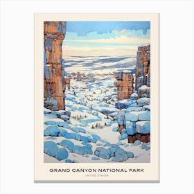 Grand Canyon National Park United States 4 Poster Canvas Print