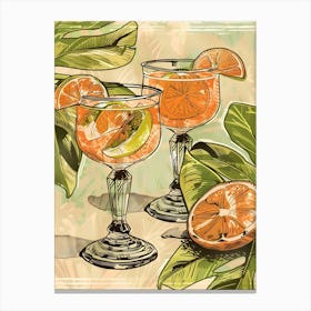 Tropical Cocktail Canvas Print