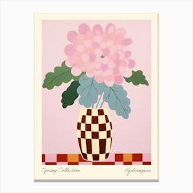 Spring Collection Hydrangeas Flower Vase 2 Canvas Print