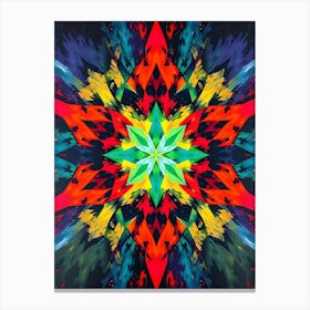 Psychedelic Star Canvas Print