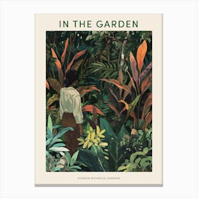 In The Garden Poster Dunedin Botanical Gardens 2 Canvas Print