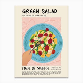 Green Salad Canvas Print