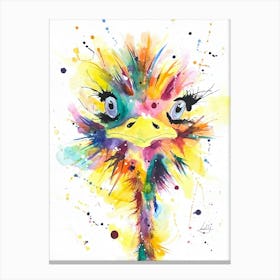Crazy Ostrich 2 Canvas Print