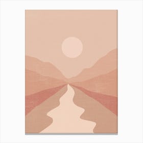 River In The Desert Canvas Print