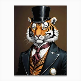 Steampunk Tiger Canvas Print