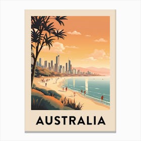 Vintage Travel Poster Australia 4 Canvas Print