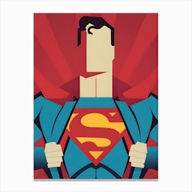 Superman Graphic 3 Canvas Print