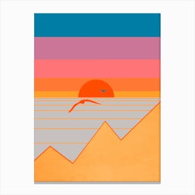 Minimal Sunset 17 Canvas Print
