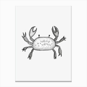 B&W Crab Canvas Print