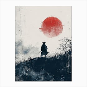 Fuji's Lament: Samurai Warrior Canvas Print