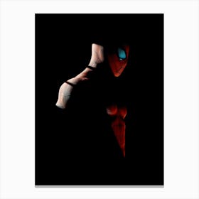 Spider-Man In The Dark Canvas Print