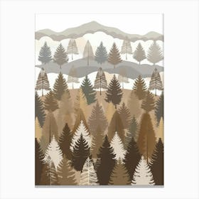 Spruce Forest Canvas Print