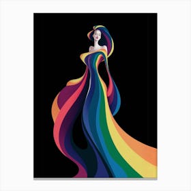 Rainbow Woman Canvas Print