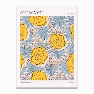 Hackney Floral Canvas Print