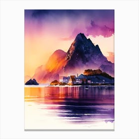 Lofoten Islands, Norway Sunset 2 Canvas Print