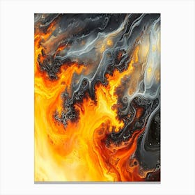 Fire And Flames Canvas Print