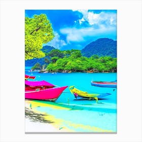 Ko Lipe Thailand Pop Art Photography Tropical Destination Canvas Print