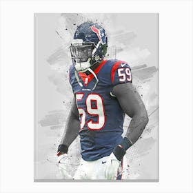 Whitney Mercilus Houston Texans Canvas Print