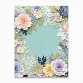 Flower Frame Canvas Print