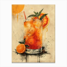 Aperol Spritz Art Print 450 Canvas Print