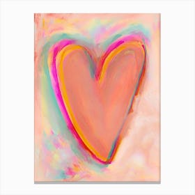 Vibrant Heart Canvas Print