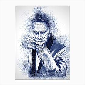 Joker Pencil Sketch Canvas Print