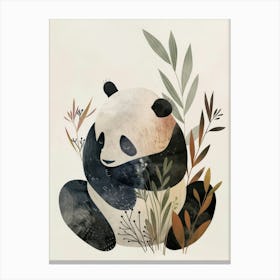 Charming Nursery Kids Animals Panda Bear 3 Canvas Print