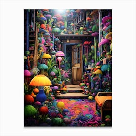 Mushroom House Canvas Print