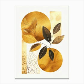 Golden Leaves Canvas Print 1 Canvas Print