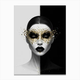 Black And Gold 2 Canvas Print