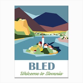 Bled, Welcome To Slovenia Canvas Print