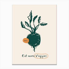 Eat More Vegetables Canvas Print