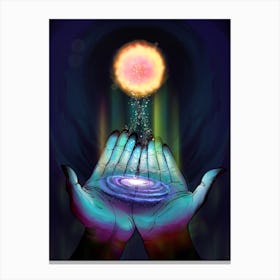 The Galaxy In The Palm Of Your Hands Canvas Print