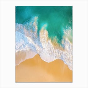 Aerial View Of A Beach 6 Canvas Print