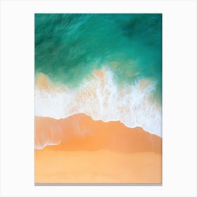 Aerial View Of A Beach 10 Canvas Print