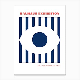 Bauhaus Blue Exhibition 10 Canvas Print