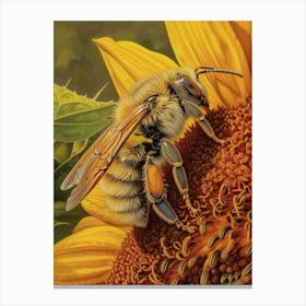 Sweat Bee Storybook Illustration 7 Canvas Print