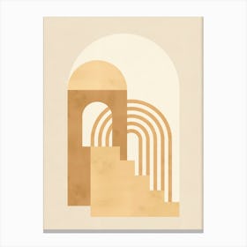 Geometric architectural shapes 4 Canvas Print