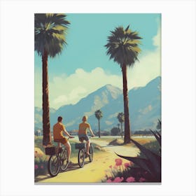 Palm Springs Travel Poster Vintage Canvas Print