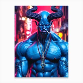 Blue Devil Canvas Print