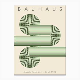 Minimalist Bauhaus Stripes Canvas Print