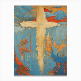 Cross In The Sky Canvas Print