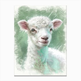 Baby Lamb Canvas Print